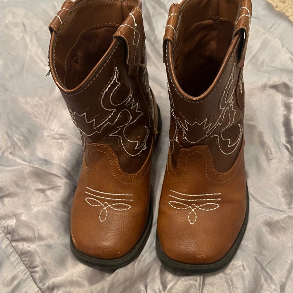 Wonder Nation Kids Boots with Embroidered Design